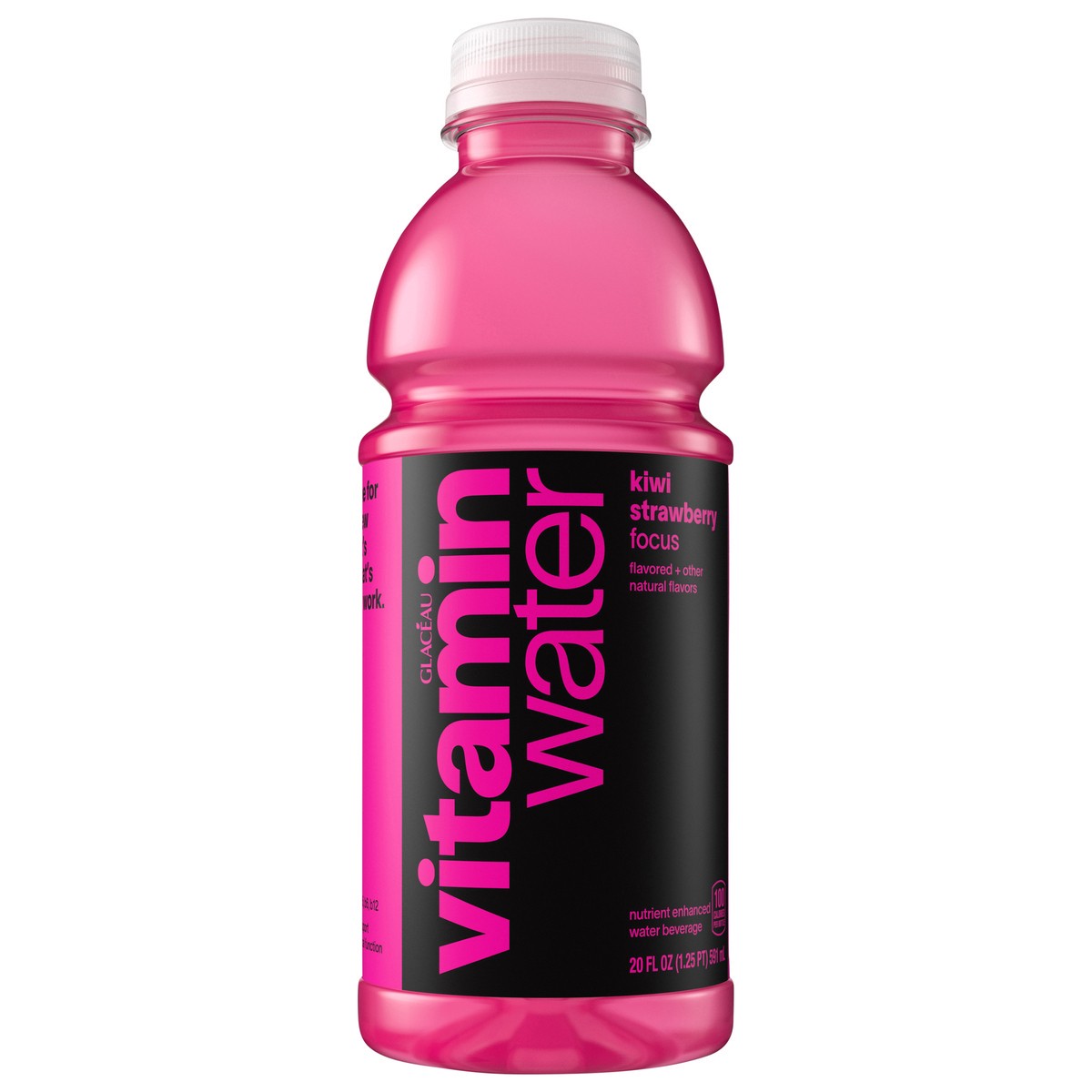 slide 1 of 3, Vitaminwater Focus Electrolyte Enhanced Water W/ Vitamins, Kiwi-Strawberry Drink- 20 fl oz, 20 fl oz