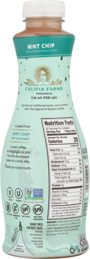 slide 3 of 3, Califia Farms Califia Oat Creamer Mint Chip, 25.4 fl oz