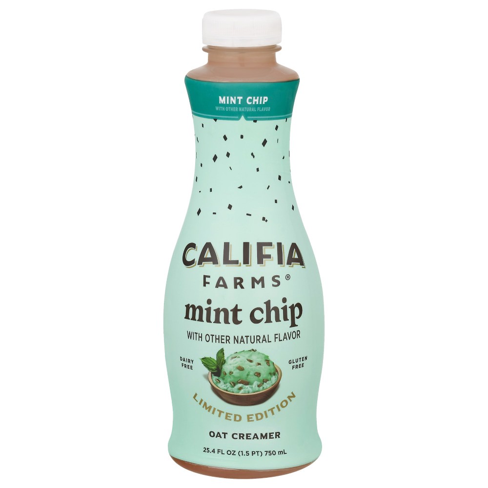 slide 1 of 3, Califia Farms Califia Oat Creamer Mint Chip, 25.4 fl oz