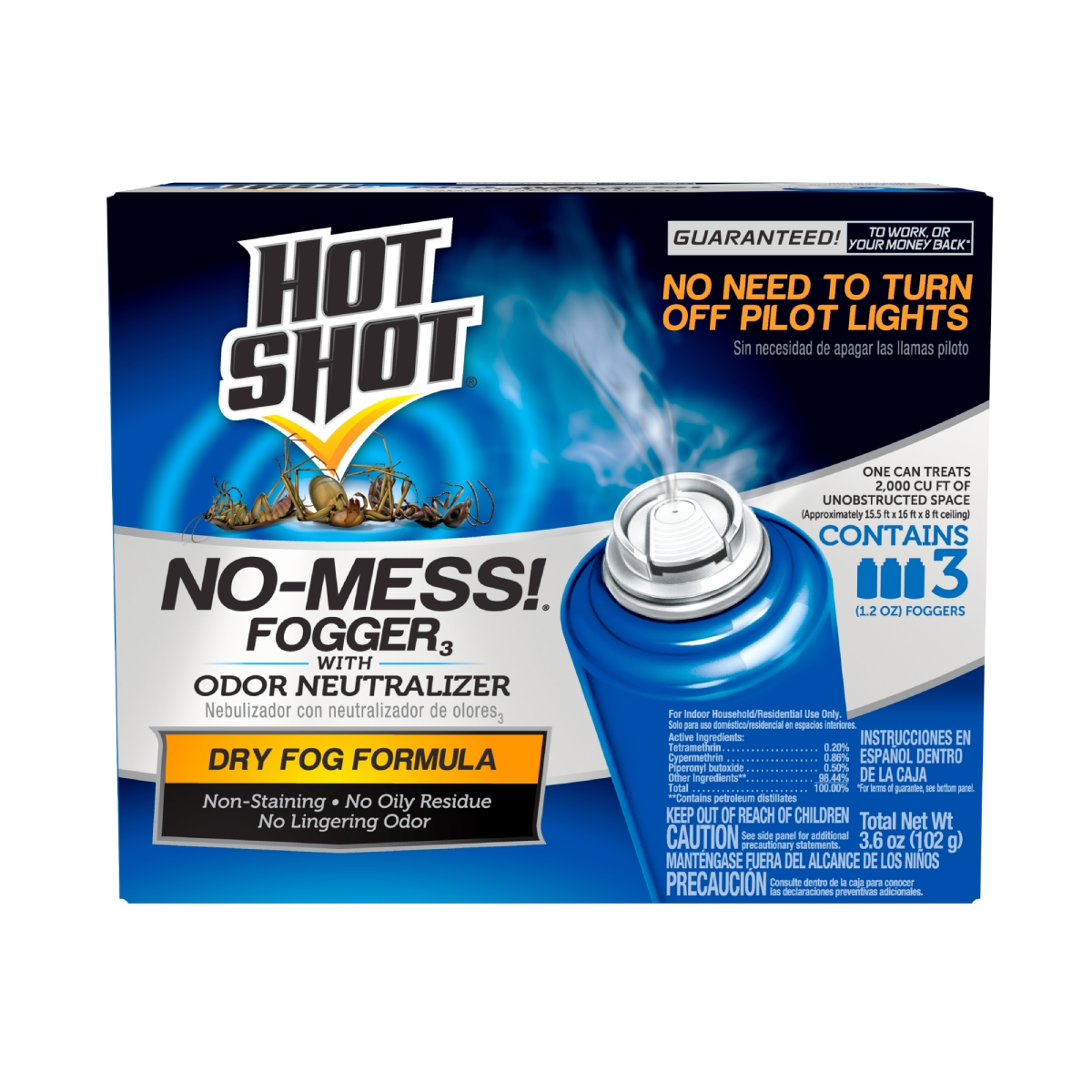 slide 1 of 5, Hot Shot Fogger 3 ea, 3 ct