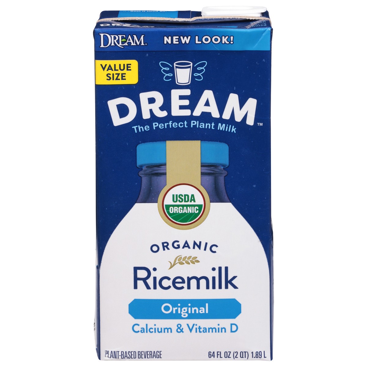 slide 1 of 4, Dream Organic Original Ricemilk Value Size 64 fl oz, 64 oz