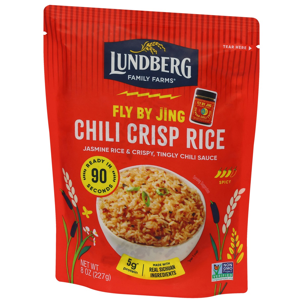 slide 8 of 15, Lundberg Family Farms Fly by Jing Chili Crisp Rice 8 oz, 8 oz