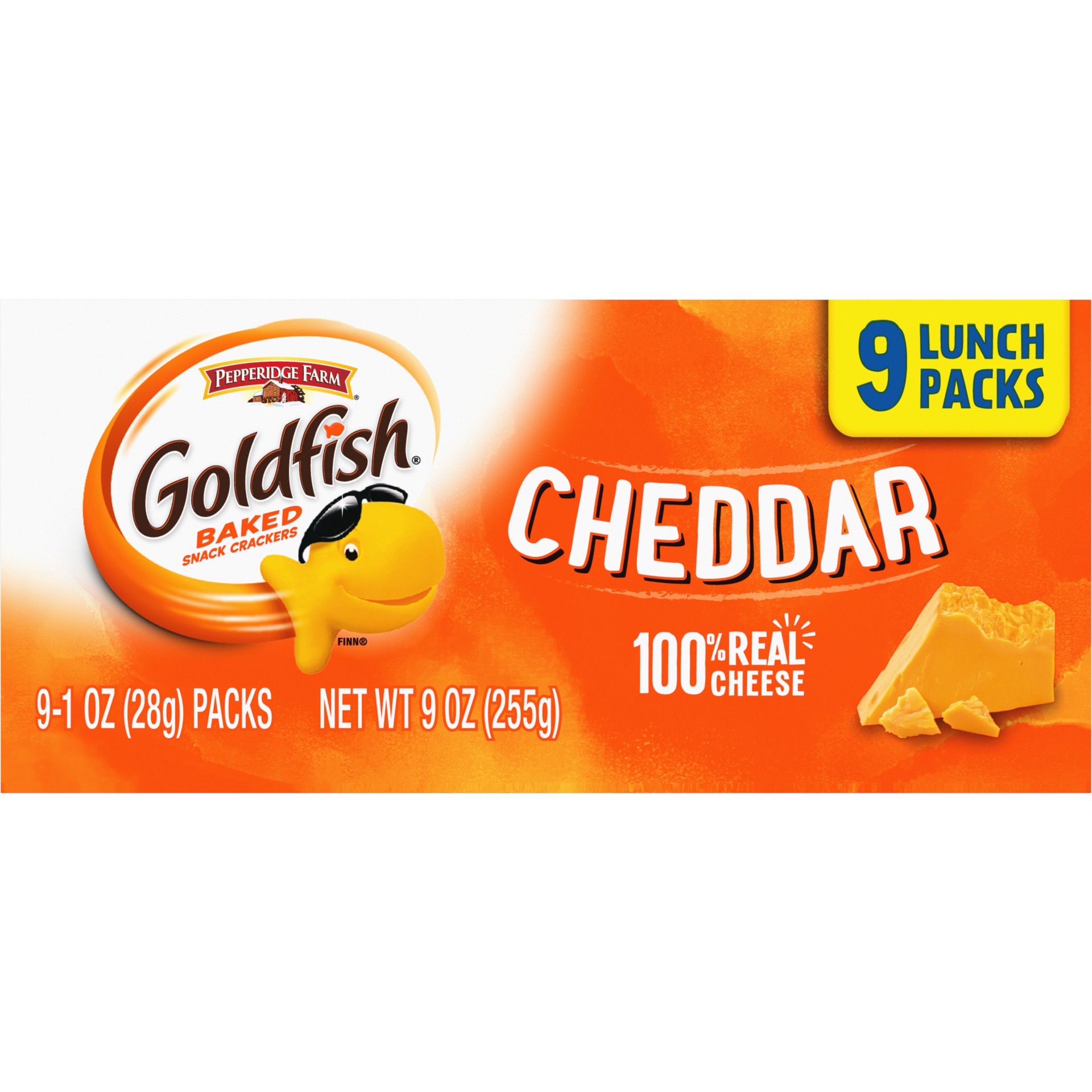 slide 4 of 5, Goldfish Pepperidge Farm Cheddar Crackers, 9 ct; 1 oz