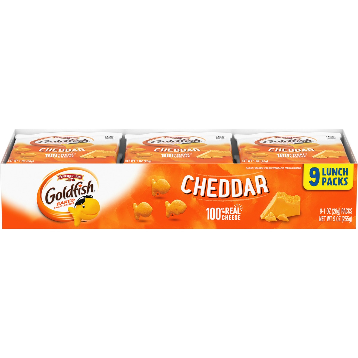 slide 1 of 11, Pepperidge Farm Goldfish Cheddar Baked Snack Crackers, 9 ct