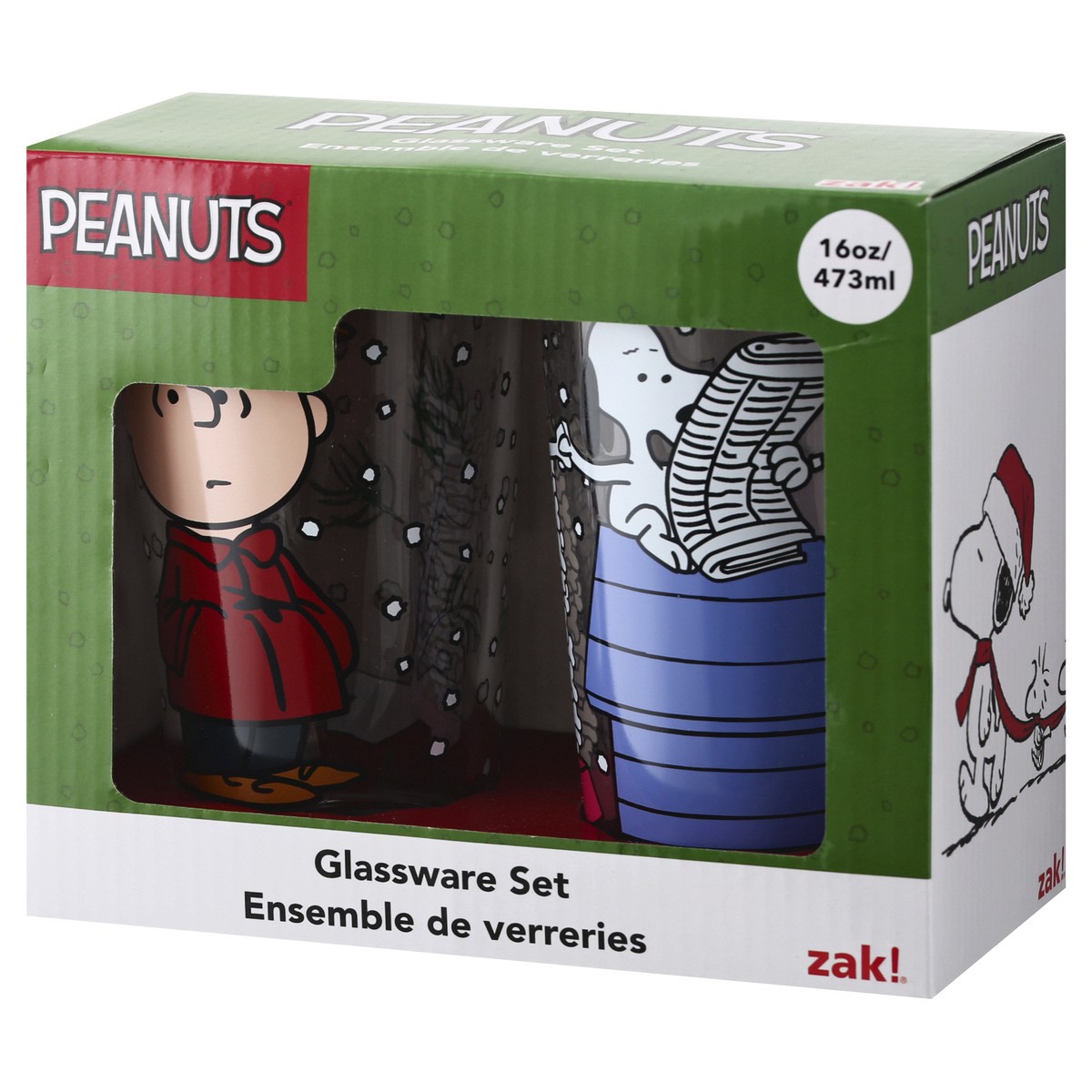slide 8 of 11, Zak! Designs Peanuts Glassware Set 1 ea, 1 ct