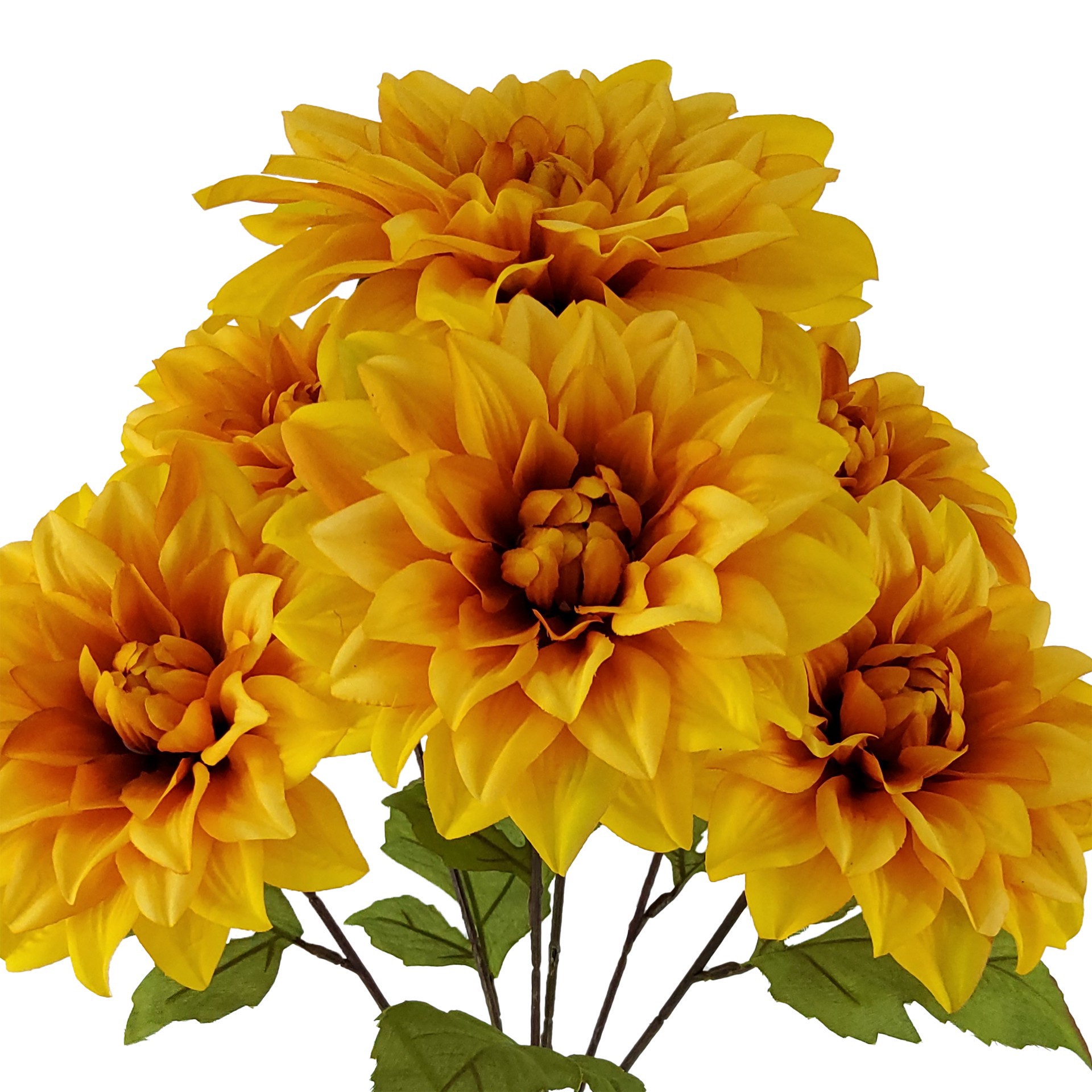 slide 2 of 3, 19.5" Yellow Dahlia Bush By Ashland, 5 in x 11 in x 6 in