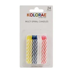Kolorae Multi Spiral Birthday Candles - Each