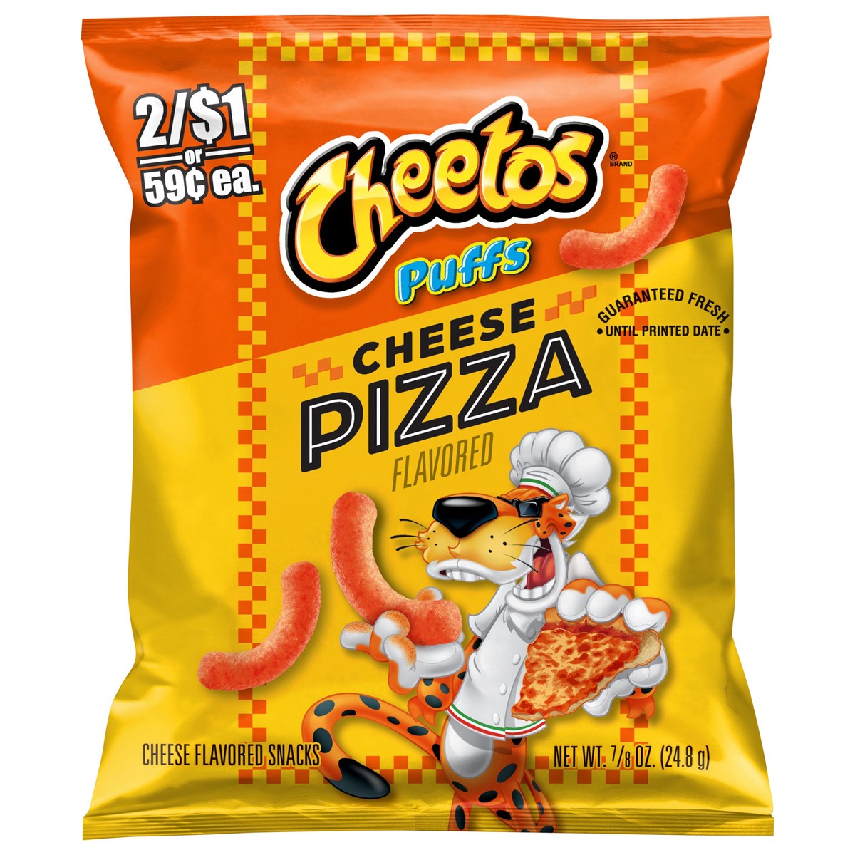 slide 8 of 9, Cheetos Puffs Cheese Flavored Snacks Cheese Pizza Flavored 7/8 Oz, 0.875 oz