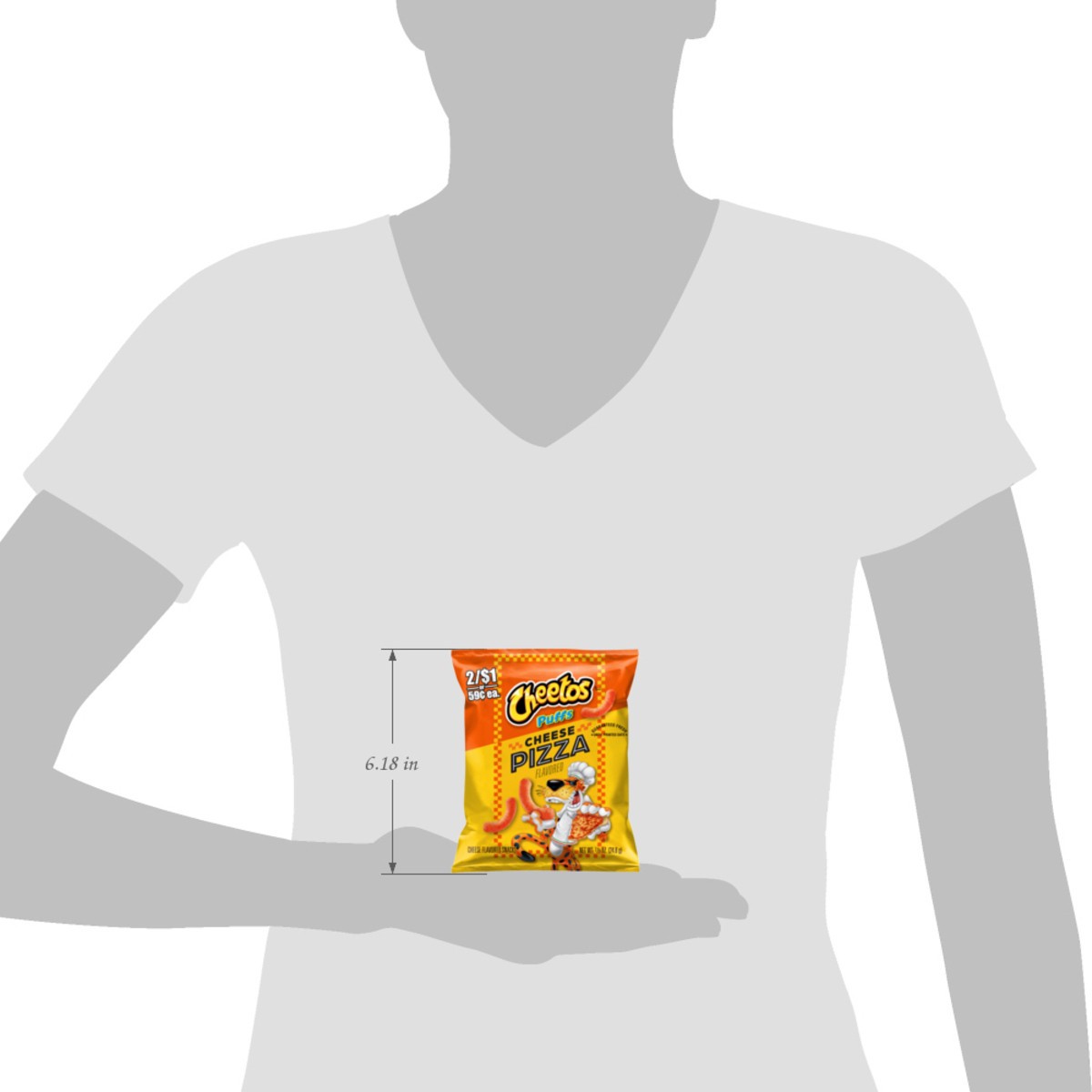 slide 6 of 9, Cheetos Puffs Cheese Flavored Snacks Cheese Pizza Flavored 7/8 Oz, 0.875 oz