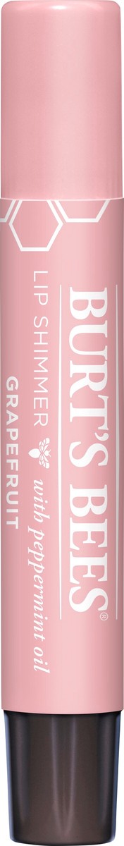 slide 1 of 3, Burt's Bees Grapefruit with Peppermint Oil Lip Shimmer 0.09 oz, 0.09 oz