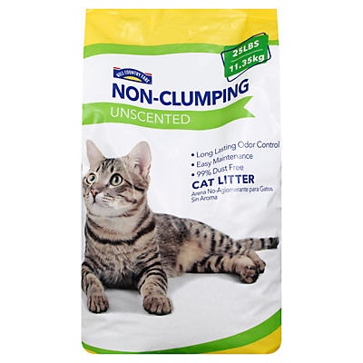 slide 1 of 1, Hill Country Fare Unscented Non-Clumping Cat Litter&nbsp;, 25 lb