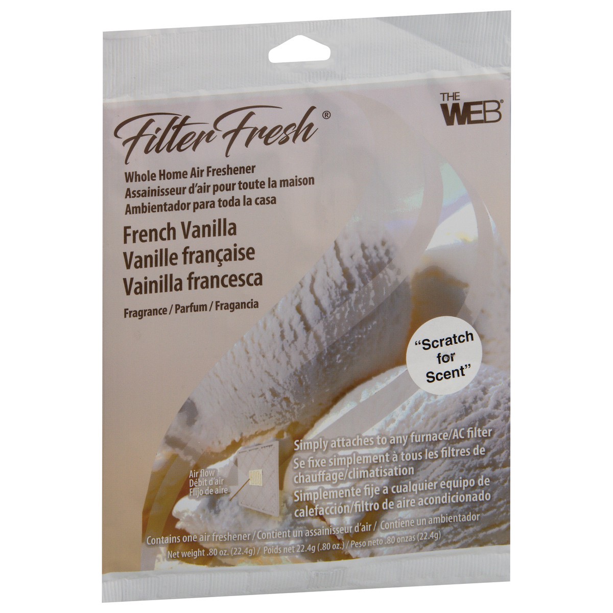 slide 9 of 9, Filter Fresh The Web Whole Home Fresh Vanilla Air Freshener 0.80 oz, 0.8 oz