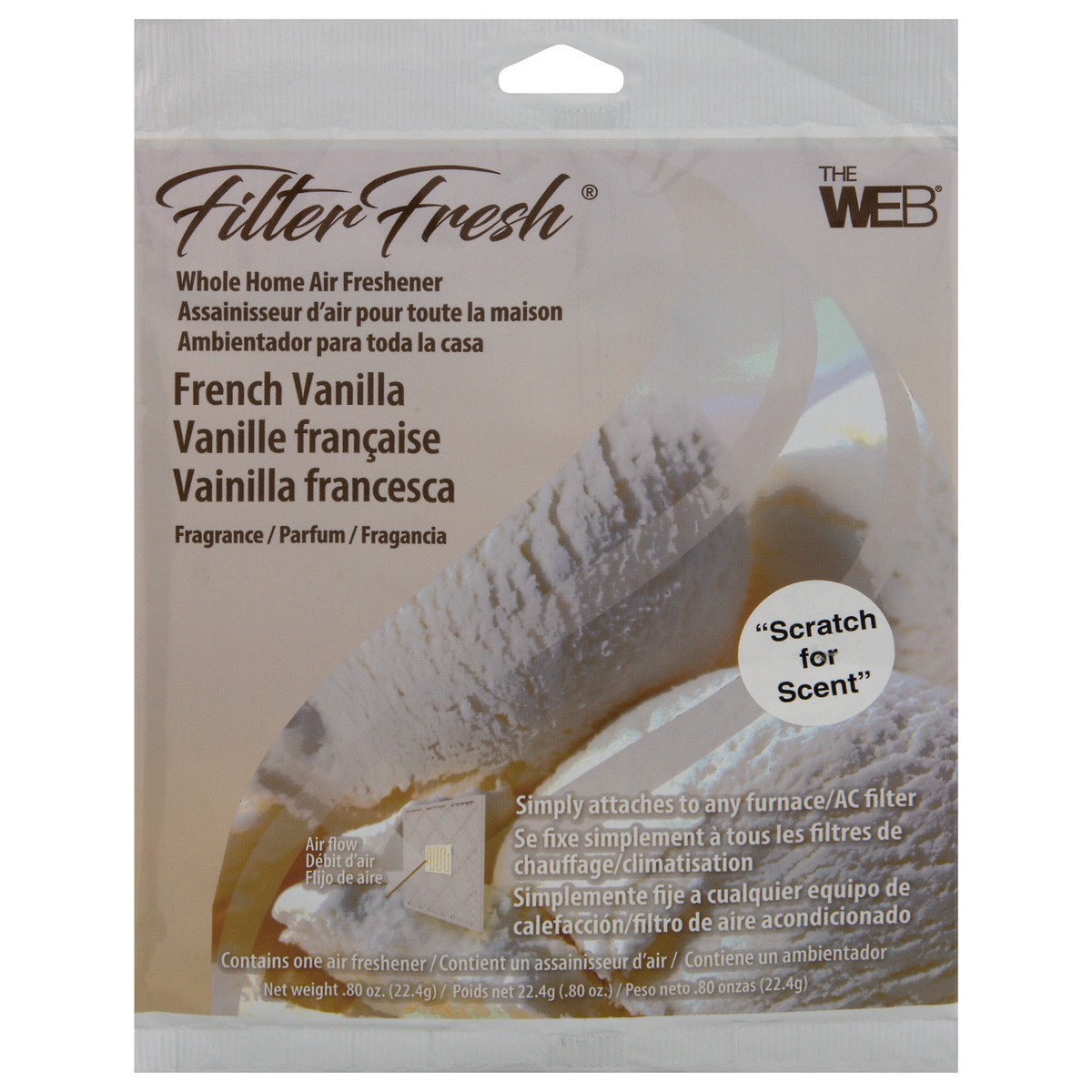 slide 8 of 9, Filter Fresh The Web Whole Home Fresh Vanilla Air Freshener 0.80 oz, 0.8 oz