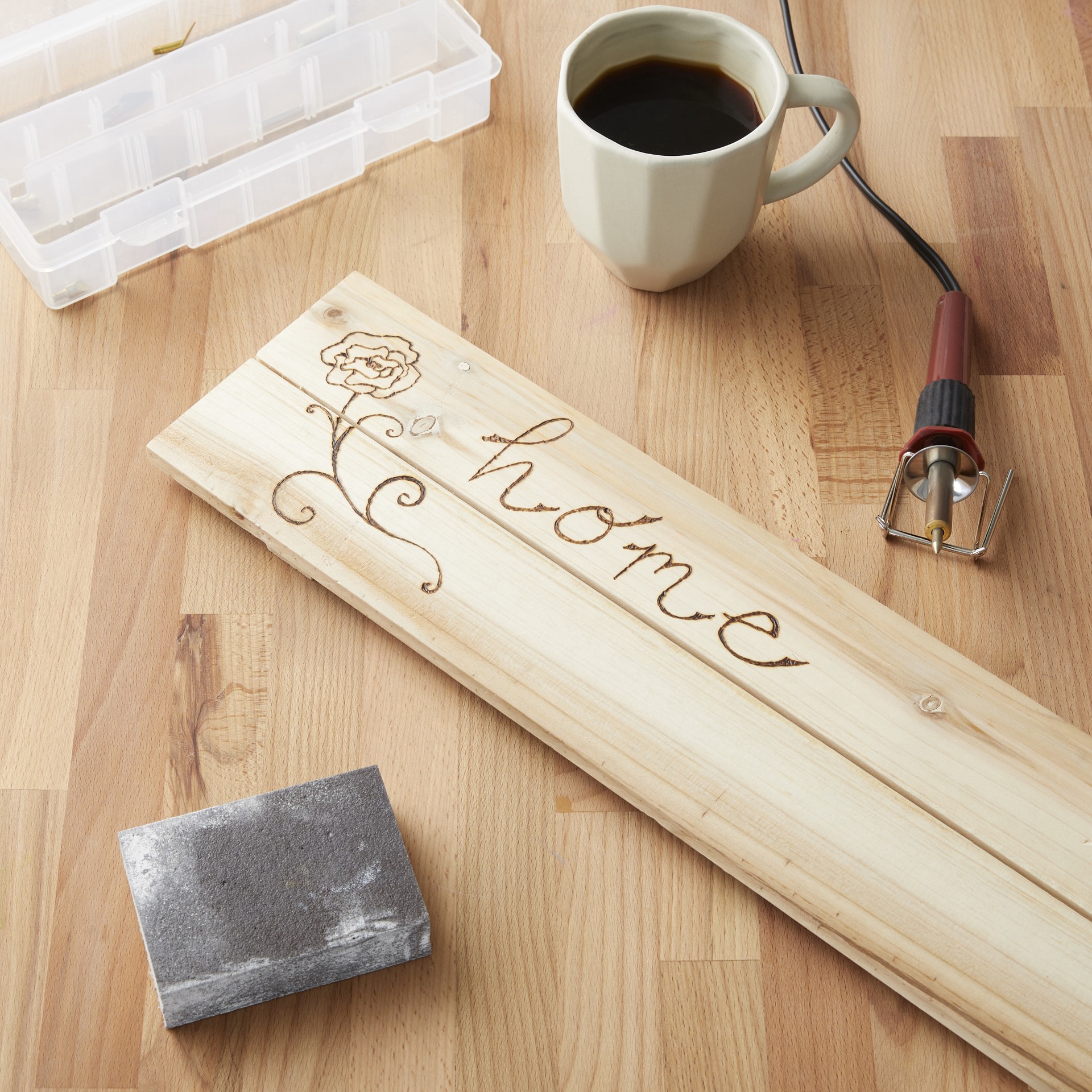 slide 3 of 3, 5" X 20" Wood Slats Plaque By Make Market, 5 in x 20 in