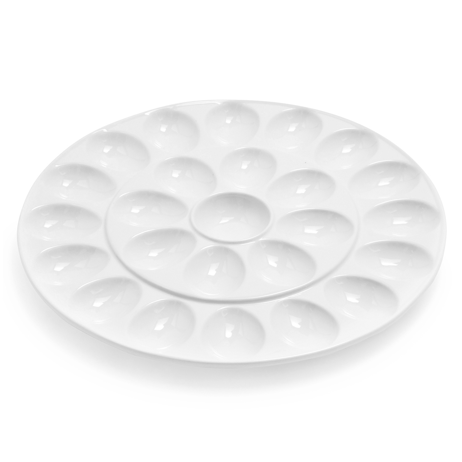 slide 1 of 1, Sur La Table Porcelain Egg Platter, 1 ct