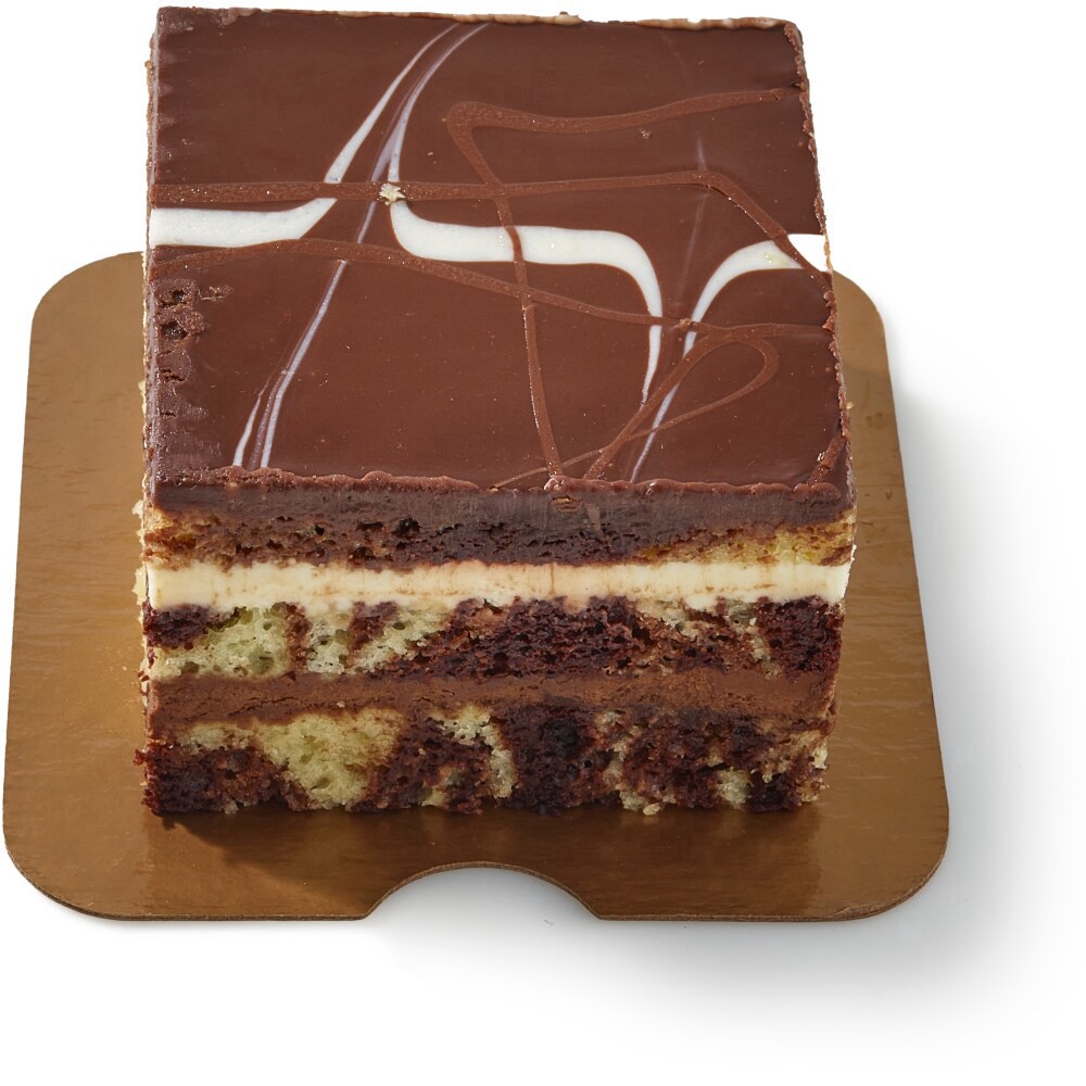 slide 4 of 4, Private Selection 3-Layer Triple Chocolate Cake Square 12.76 Oz, 12.76 oz