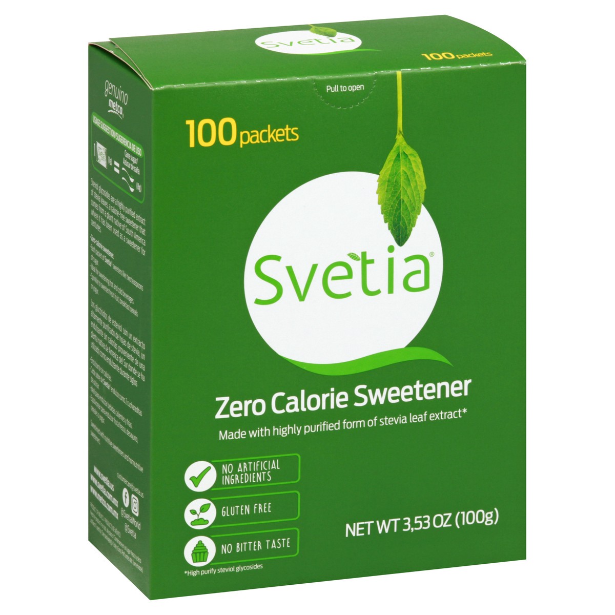 slide 3 of 13, Svetia Zero Calorie Sweetener 100 ea, 100 ct