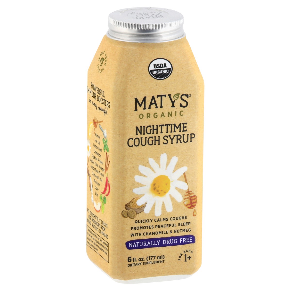 slide 5 of 9, Maty's Organic Nighttime Cough Syrup 6 oz, 6 oz