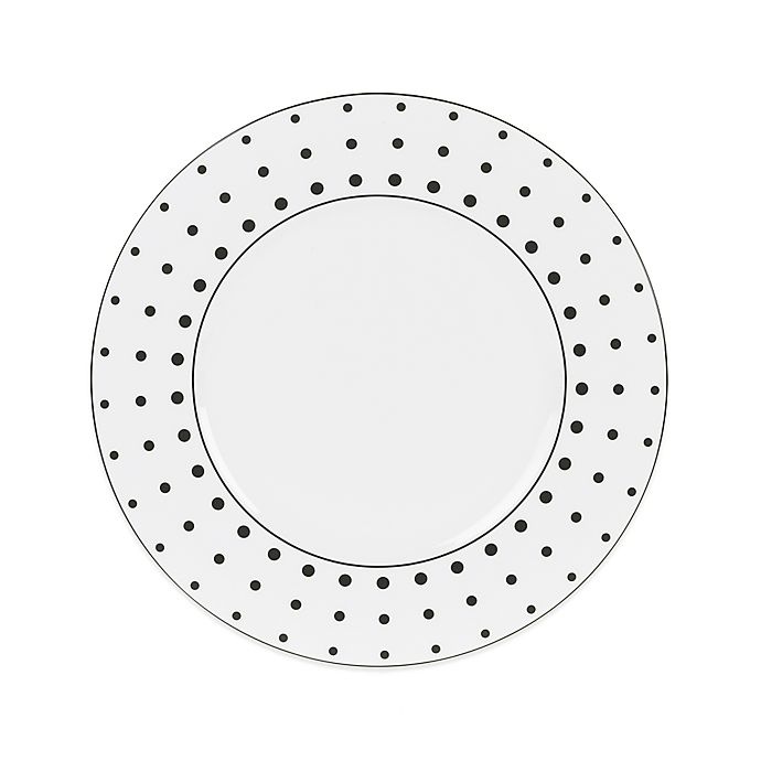 slide 1 of 1, Mikasa Cheers White Dots Dinner Plate, 1 ct