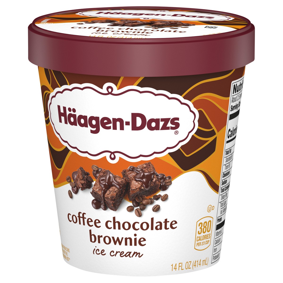 slide 3 of 9, Häagen-Dazs Brownie Coffee Chocolate Ice Cream 14 fl oz, 14 fl oz