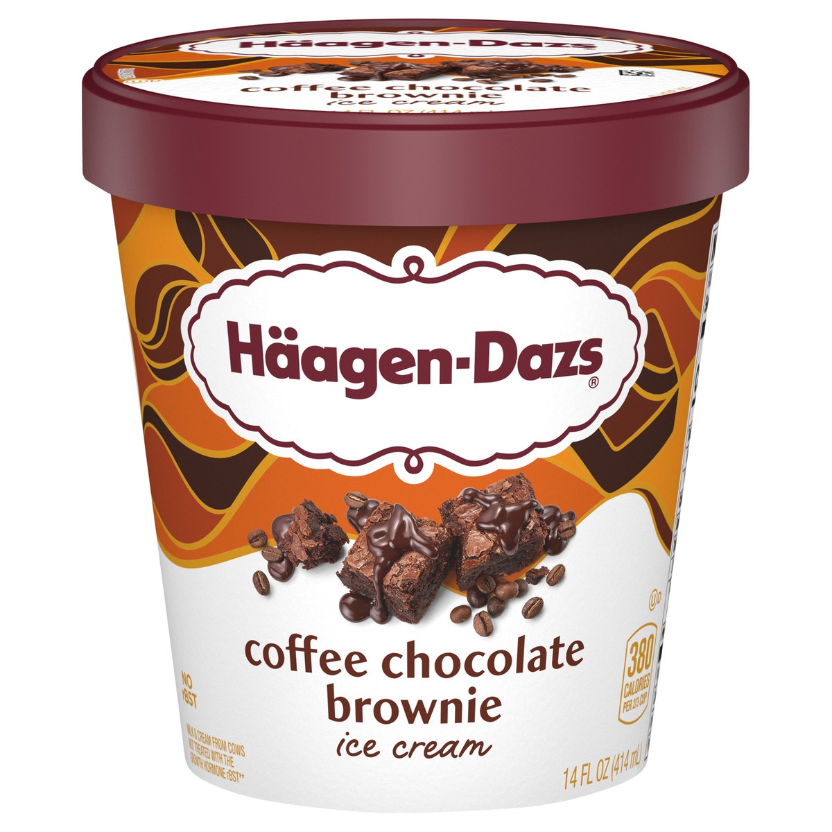 slide 1 of 9, Häagen-Dazs Brownie Coffee Chocolate Ice Cream 14 fl oz, 14 fl oz