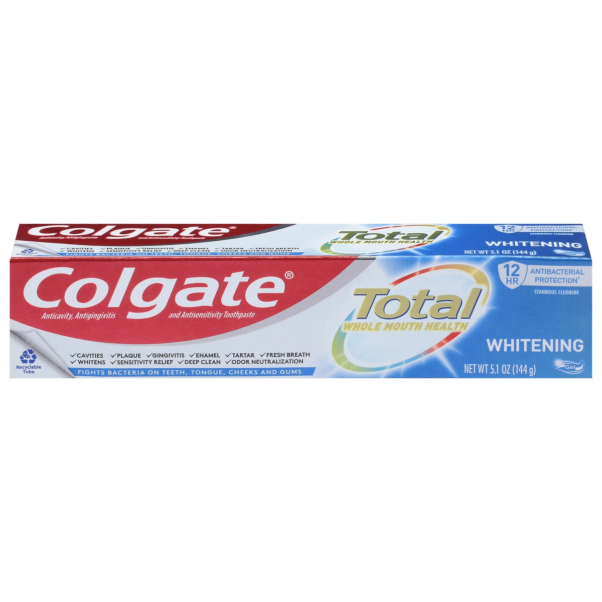 Colgate Total Gel Whitening Toothpaste 5.1 oz 5.1 oz | Shipt