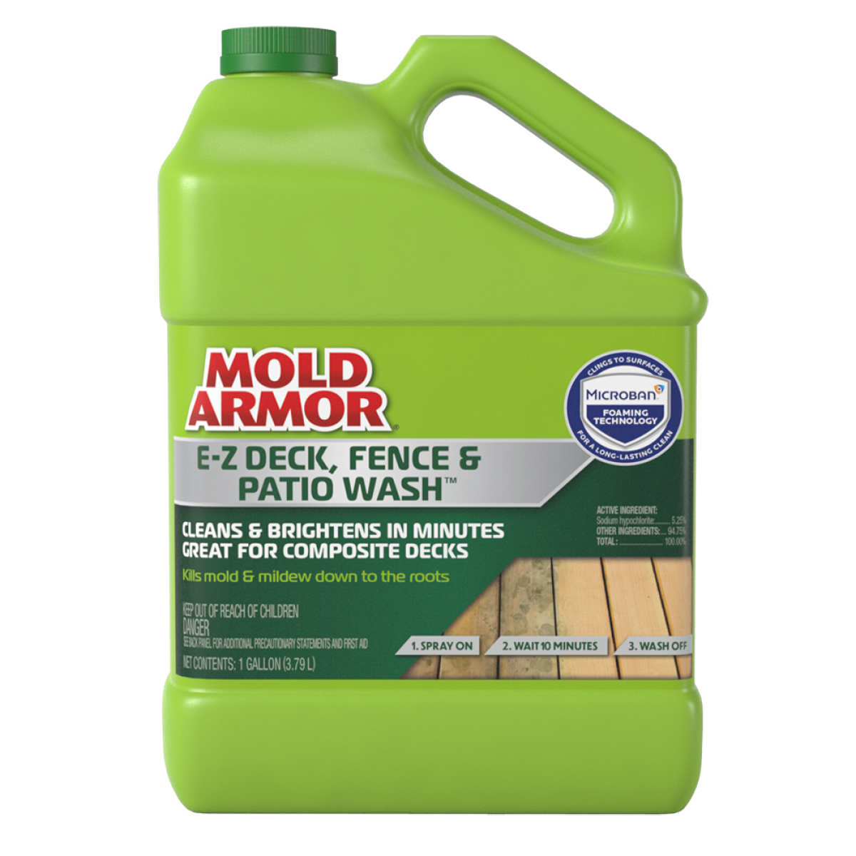 slide 1 of 1, Mold Armor Microban E-Z Deck, Fence & Patio Wash, 1 gal