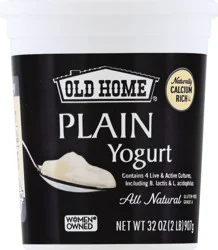 Old Home Plain Yogurt 32 oz