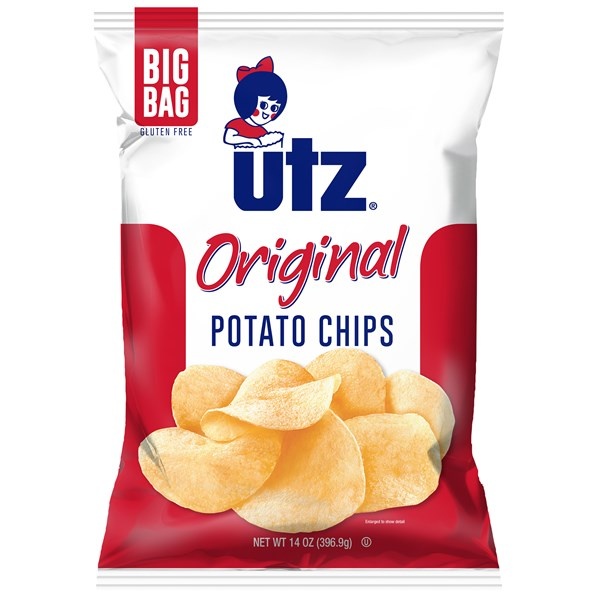 slide 1 of 1, Utz Chips Regular Big Bag, 14 oz