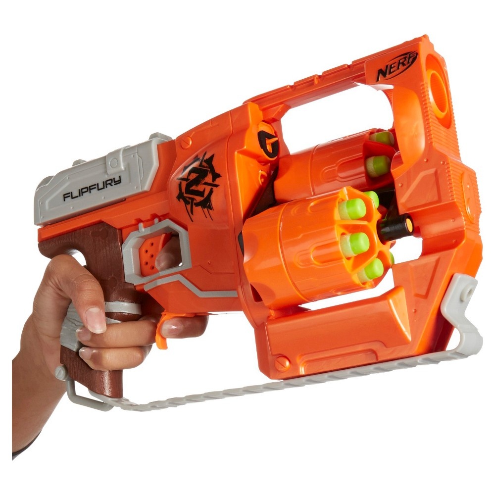 slide 6 of 7, Nerf Zombie Strike FlipFury Blaster, 1 ct