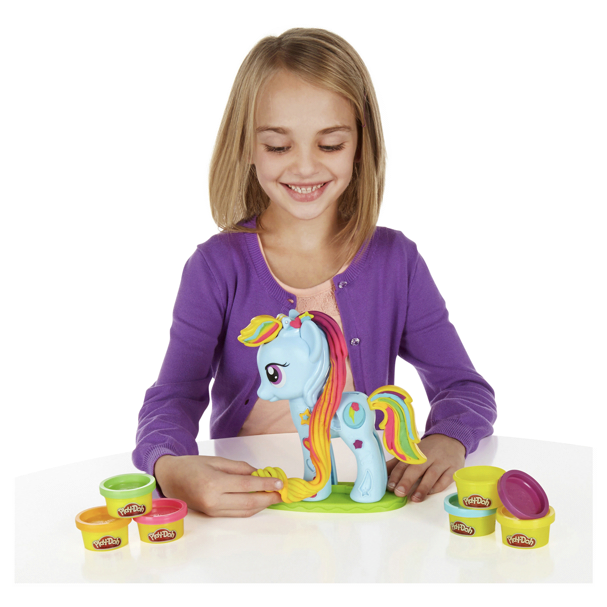 slide 2 of 8, Play-Doh My Little Pony Rainbow Dash Style Salon Playset, 1 ct