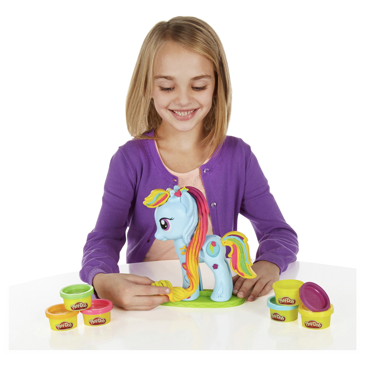 slide 4 of 8, Play-Doh My Little Pony Rainbow Dash Style Salon Playset, 1 ct