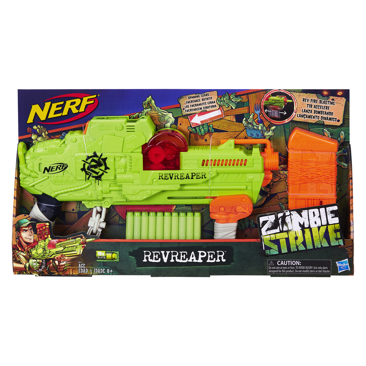 slide 5 of 12, Nerf Zombie Strike RevReaper, 1 ct