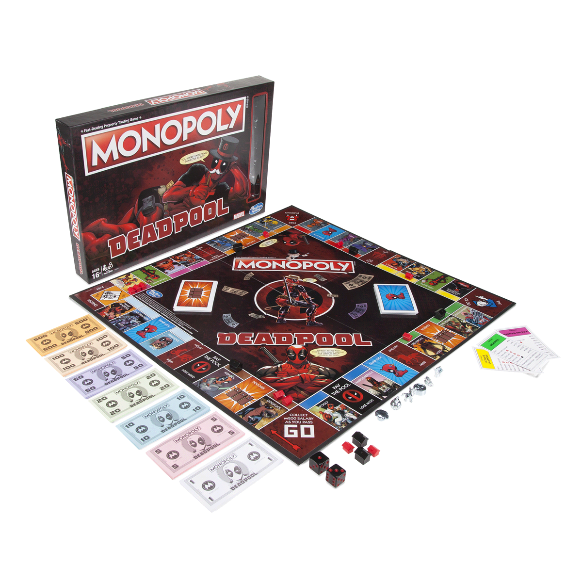 slide 6 of 7, Deadpool Monopoly Game, 1 ct