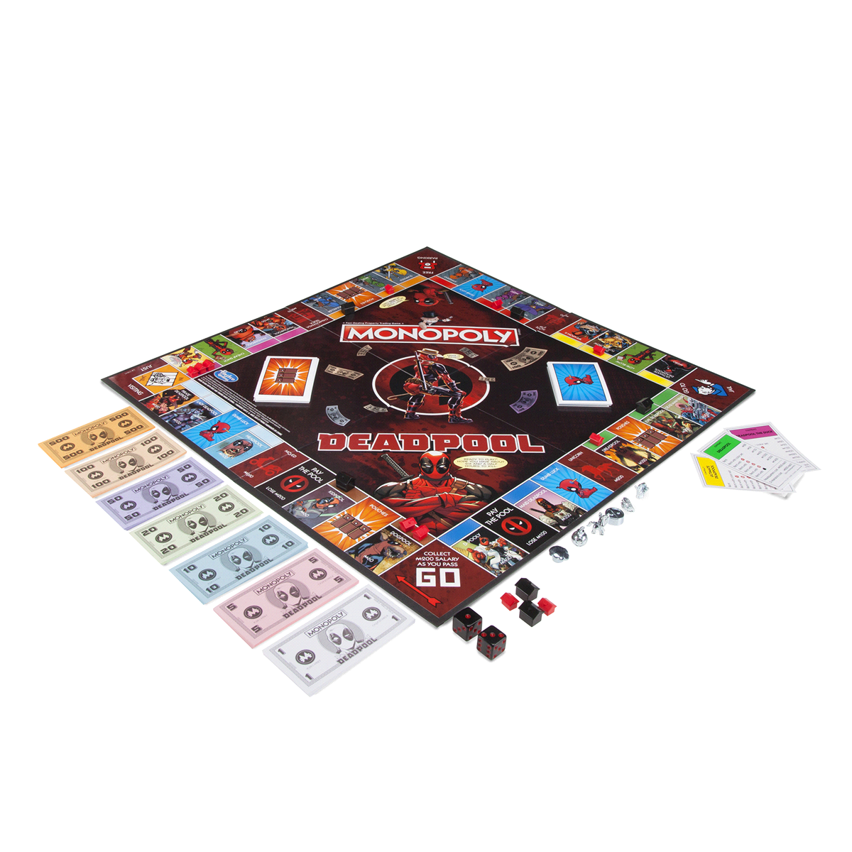 slide 7 of 7, Deadpool Monopoly Game, 1 ct