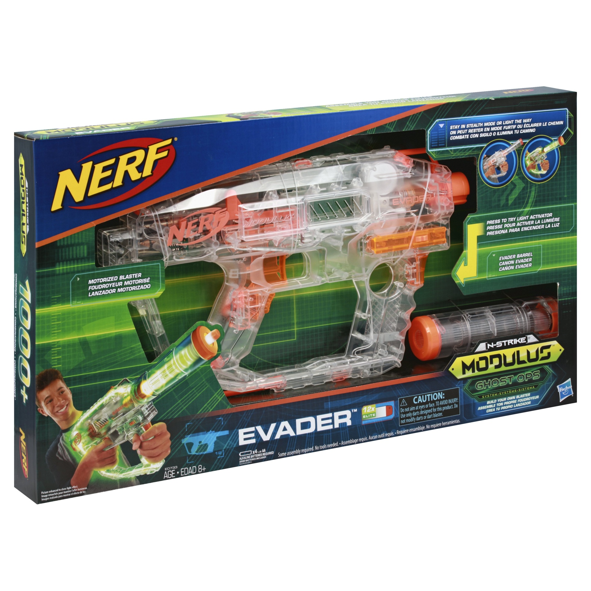 slide 1 of 6, Nerf Modulus Ghost Ops Evader Blaster, 1 ct