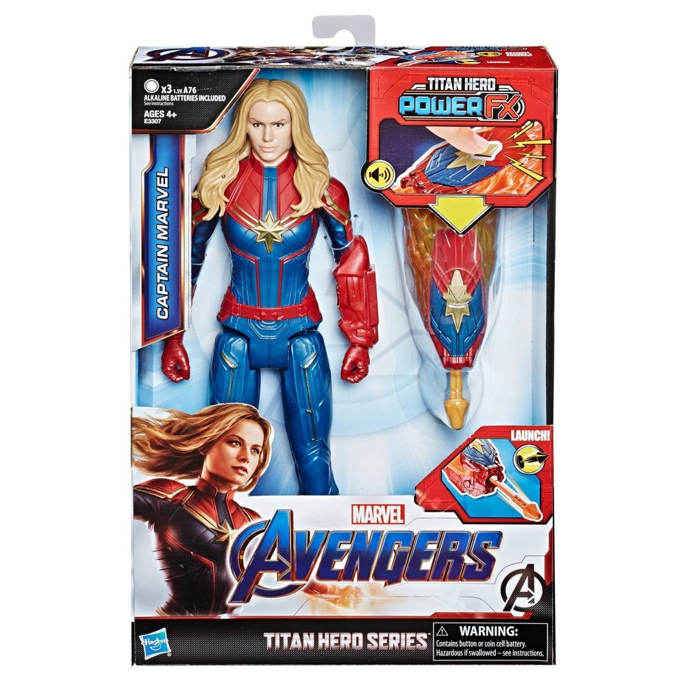 slide 13 of 14, Marvel Avengers Endgame Titan Hero Series Captain Marvel Action Figure, 1 ct