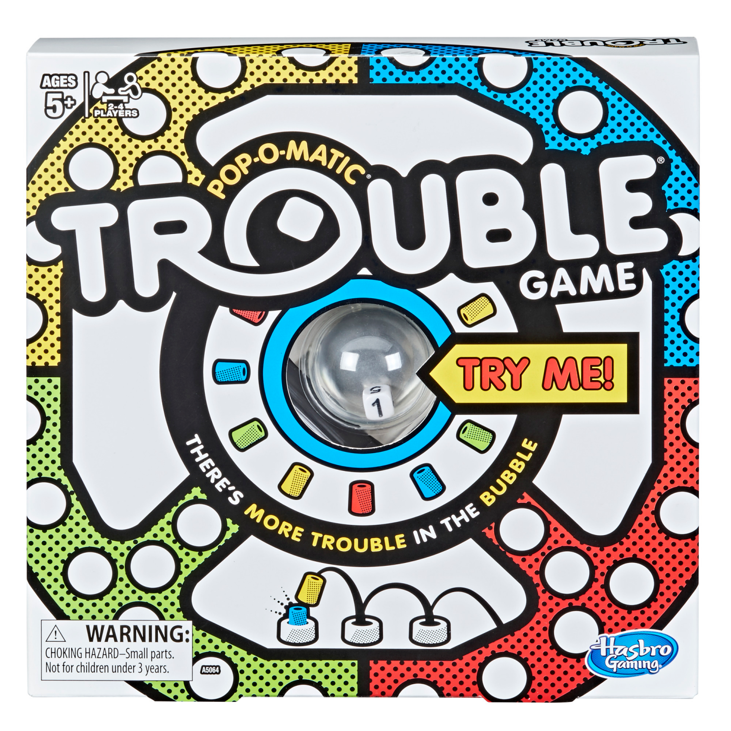 slide 2 of 6, Hasbro Ages 5+ Pop-O-Matic Trouble Game 1 ea, 1 ct