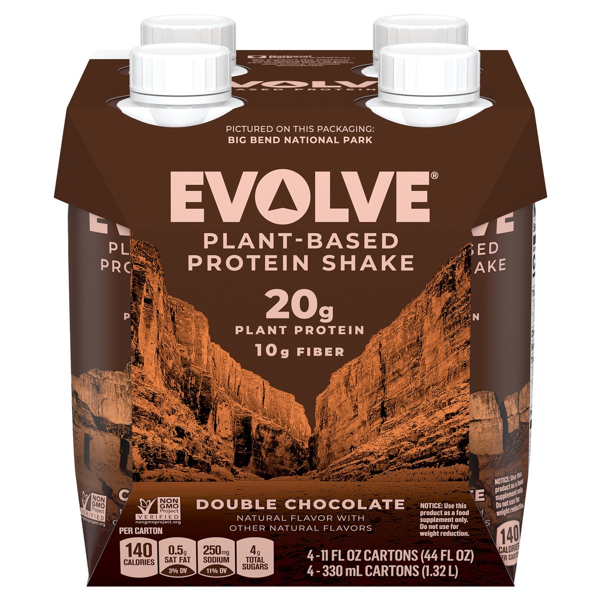slide 1 of 7, Evolve Protein Chocolate Shakes, 4 ct; 11 oz