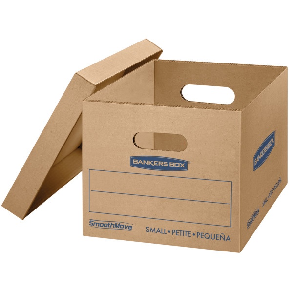 slide 1 of 3, Bankers Box Smoothmove Classic Moving Boxes, Kraft, 5 ct