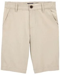 Oshkosh Kid Stretch Chino Shorts Khaki 12