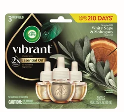 AIRWICK Air Wick Scented Oil Refill Vibrant White Sage & Mahogany 3ct