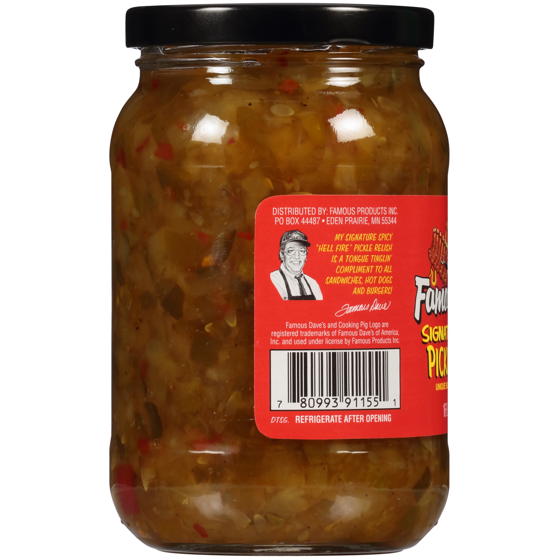 slide 2 of 6, Famous Dave's Signature Spicy Pickle Relish, 16 oz