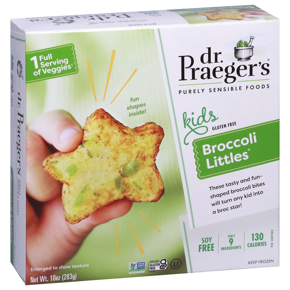 slide 2 of 9, Dr. Praeger's Kids SpongeBob Squarepants Broccoli Littles, 10 oz