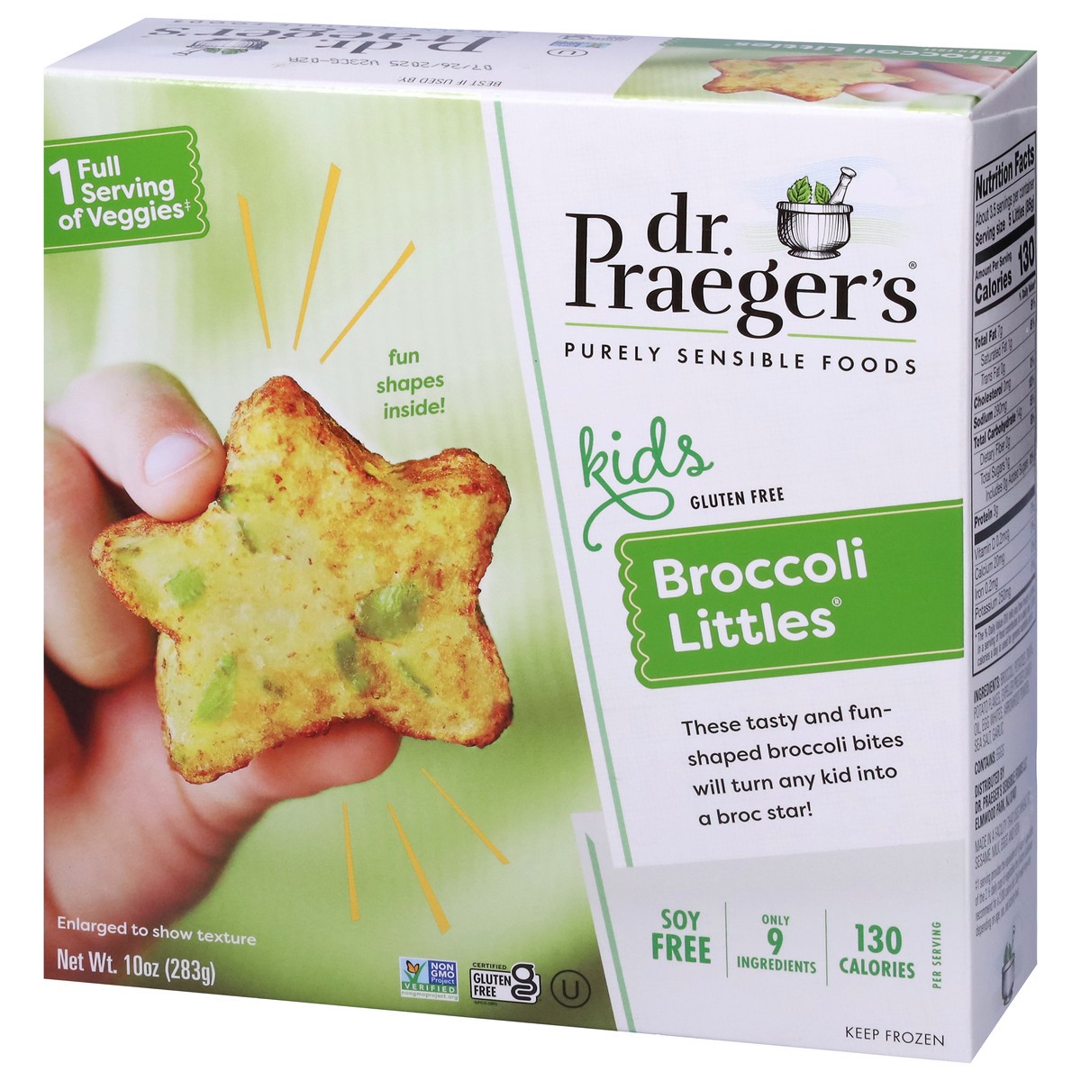 slide 3 of 9, Dr. Praeger's Kids SpongeBob Squarepants Broccoli Littles, 10 oz