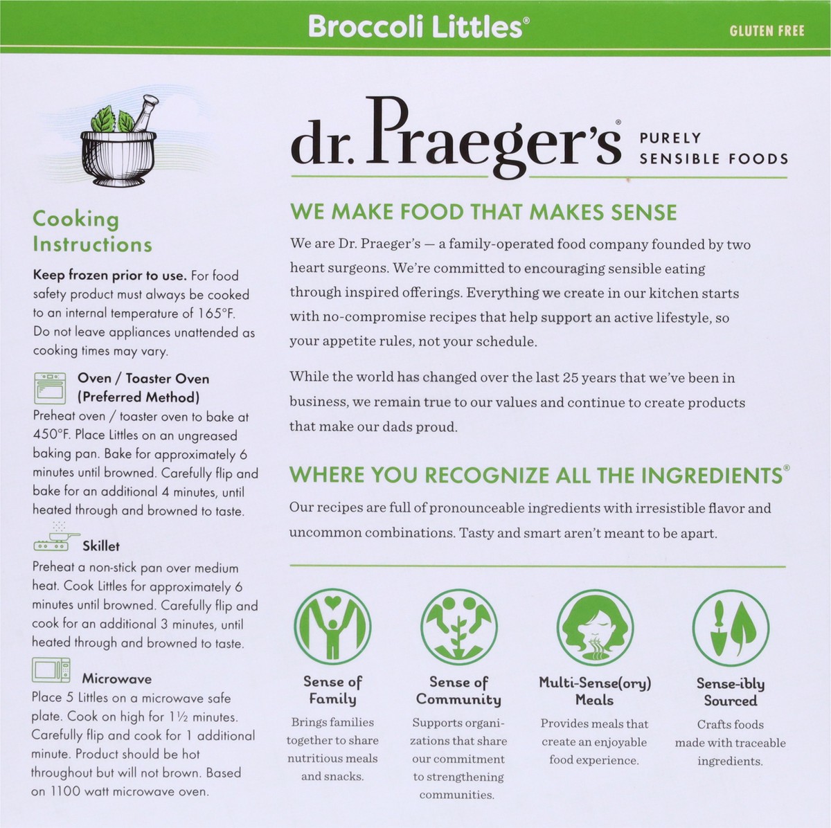 slide 5 of 9, Dr. Praeger's Kids SpongeBob Squarepants Broccoli Littles, 10 oz