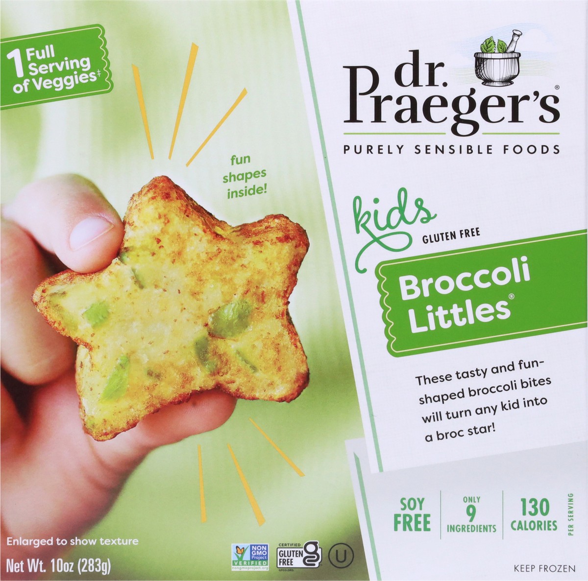 slide 6 of 9, Dr. Praeger's Kids SpongeBob Squarepants Broccoli Littles, 10 oz