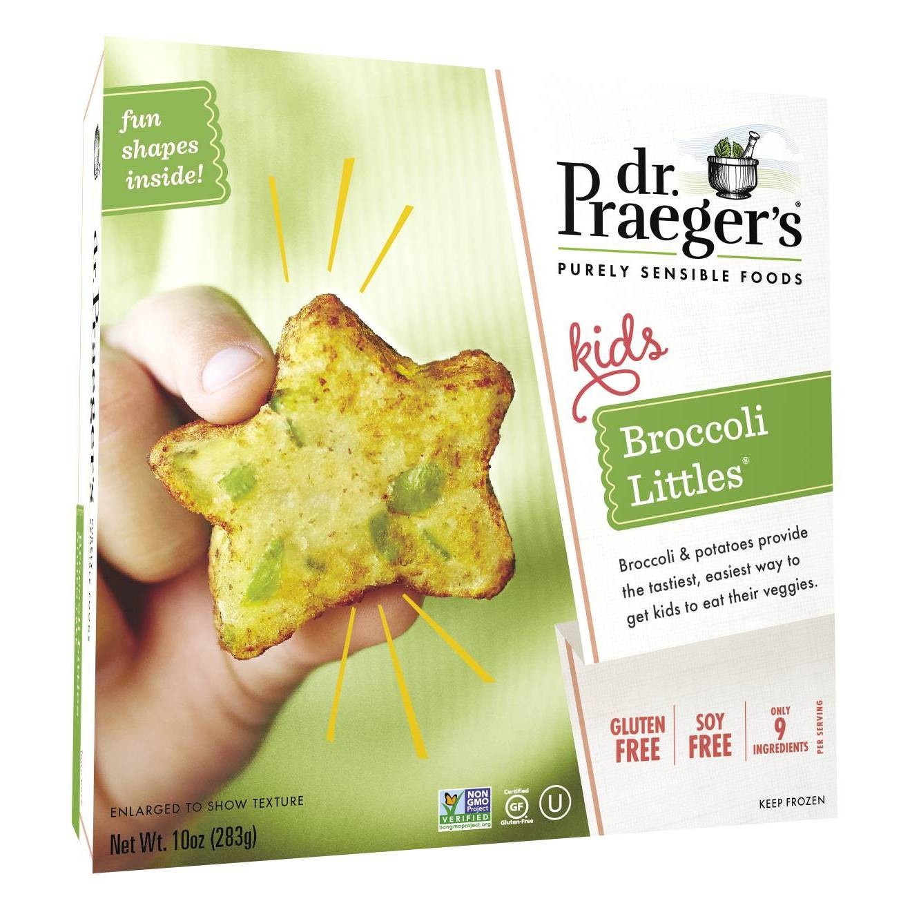 slide 1 of 4, Dr. Praeger's Kids SpongeBob Squarepants Broccoli Littles, 10 oz