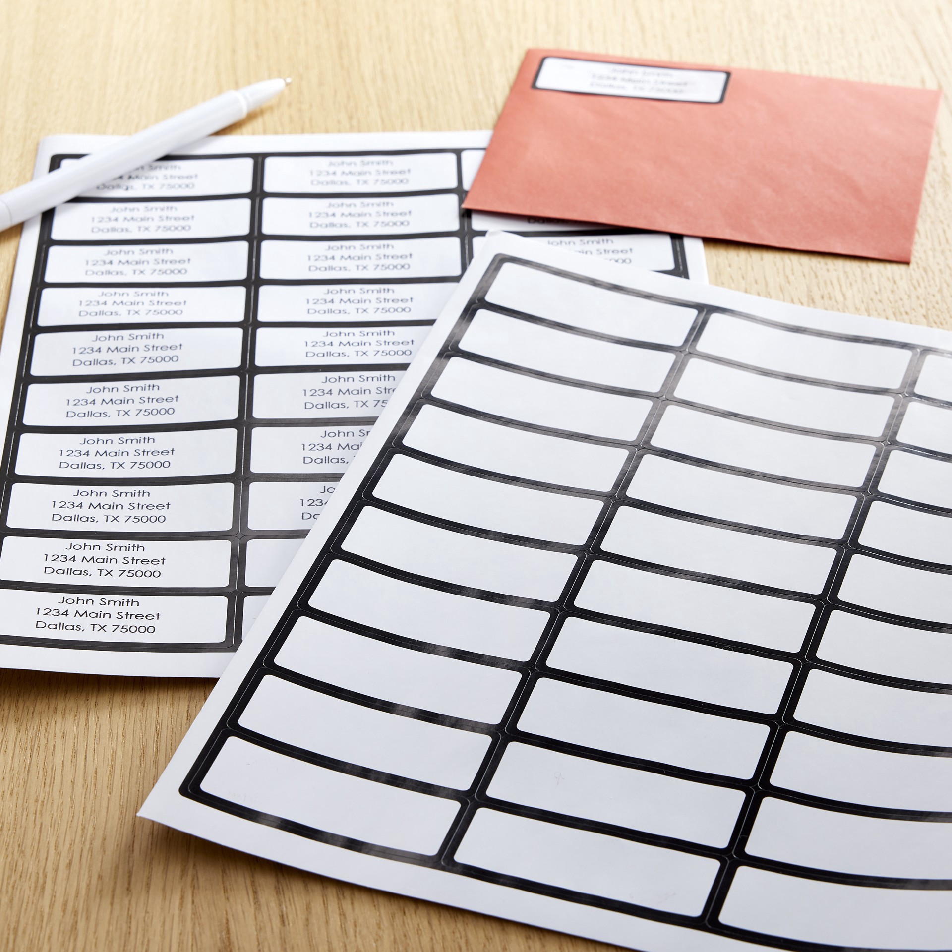 slide 4 of 4, Black Border Address Label Stickers By Recollections, 8.5 in x 11 in