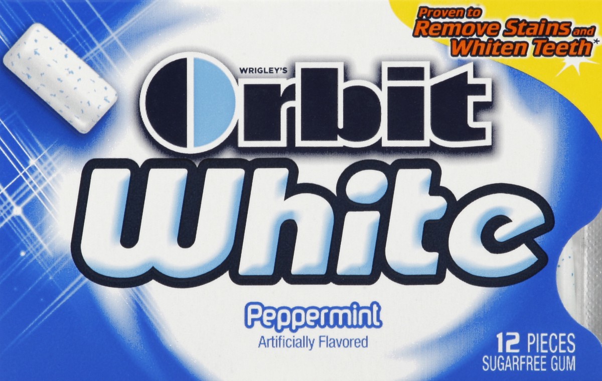 slide 5 of 6, Orbit White Peppermint Sugarfree Gum, 1 ct